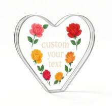 1pc Acrylic Ornaments Personalized Mom Gifts, Custom Name Sign, Customizable Home Decor, Mother's Day Gift, Bedroom Decor, Personalized Room Decorations, Customizable Photo Gifts