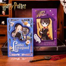 Harry Potter 1pc Harry Potter Colorful Hardcover Notebook, Draco, Harry & Luna Series, Comic Style Journal, Retro Hogwarts Diary, Gift For Graduation, Birthday, Mother's Day
