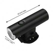 LED超亮自行车灯悬挂照明带安装自行车前灯USB可充电循环前灯内置电池自行车配件适合夜间骑行 - 黑色 - 查看 12