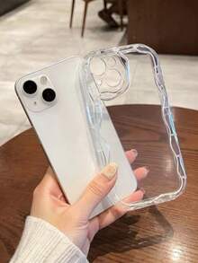 极简蝴蝶结设计优质柔软保护手机壳适用于 16 ProMax/16/16 Pro/16 Plus/15/15 ProMax/15 Pro/15 Plus/11/12/13/14 ProMax/XS/XR/11 Pro/11 ProMax/12 Pro/12 ProMax/13 Pro/13 ProMax/7 Plus/14 Pro/14 ProMax/14 Plus/12 Mini/13 Mini，创意女性风格 - 無色 - 查看 2