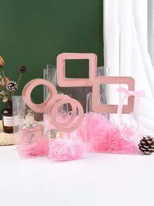 10/1 Bolso redondo transparente con efecto escarcha, bolsa de regalo del Día de San Valentín, bolsa de regalo de boda, bolsa de regalo de dama de honor con caramelos, bolsa de tienda de joyas, bolsa de regalo de dama de honor de boda