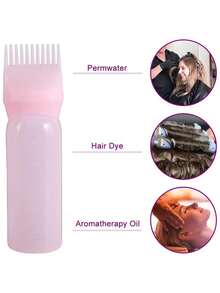 Salon Hair Oil Dispenser Bottle, Professional Hair Dye Brush Bottle, Hairdresser Hair Dye Supplies, Shampoo Brush, Unisex, Back To School, Travel Vacation Essential, Women's Hair Accessory, Aftercomb, Hairdresser Accessory, Hair Dryer, Hair, Hairdresser, Hair Styling Tool, Hair Care Product, Hair Dryer, Hair, Accessory, Hair Care Product, Hair Styling Tool - Multicolor - View 6