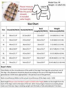 1pc Khaki Flannel Plaid Gourd Quilted Dog Coat With Back Zipper, Washable Pet Jacket Suitable For Large, Medium And Small Dogs, For Home Or Outdoor Wear