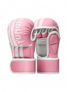 Gants de boxe arts martiaux pour hommes et femmes, gants de sport hybrides MMA à paume ouverte, poing épais pour l'entraînement au combat, la boxe, le Muay Thai, le sac de frappe et le kickboxing