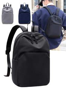 Mochila minimalista masculina, casual e pequena, adequada para escola, universidade, viagens, deslocamento diário, laptop, férias, Natal, Ação de Graças, atividades ao ar livre