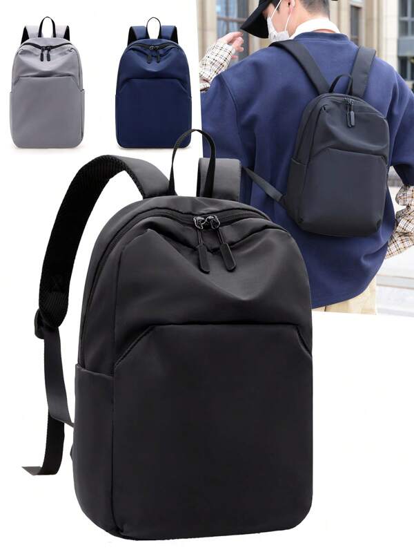 Mochila minimalista para hombres, mochila casual y pequeña, adecuada para la escuela, la universidad, los viajes, el transporte, la computadora portátil, las vacaciones, la Navidad, el Día de Acción de Gracias y las actividades al aire libre