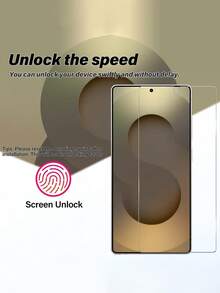 2 Confezioni, Protezione Schermo in Vetro Temperato, Sensibile al Tocco, Antiurto, Anti-Impronte, Anti-Bolle, Resistente ai Graffi, per Galaxy S25 Ultra /S25/S25 PLUS/S24 Ultra/S24/24 PLUS Protezione Schermo in Vetro Temperato - Trasparente - Visualizzare 3