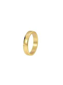 Charm-In 1 Stück 18 Karat vergoldeter messing einfacher C-förmiger glatter Ring / Welpen Muster Ring / Schmetterling Muster Ring, Geschenk