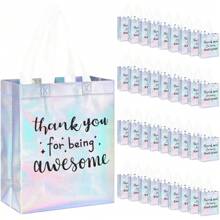 Geschenktüten als Dankeschön, Mitarbeitergeschenkbeutel zur Wertschätzung, Dankeschön für das Großartig-Sein, Geschenkset zur Teamwertschätzung für Mitarbeiter, Lehrer, Studenten, Kollegen, Sekretärin, Assistent (Laser-Silber, Awesome-Stil)