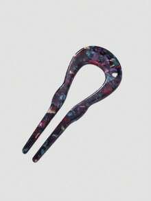 1 Piece Women's Progressive Color Acetic Acid U-Shaped Hairpin Is Suitable For Daily Use,Gifts,Travel,Gifts For Women,Hair Stuff,Stocking Stuffers - Multicolor - View 5