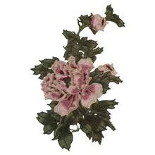 1pc Peony Flower Embroidered Patch, Water-Soluble Embroidery Applique For DIY Clothes, Jacket, Jeans, Backpack, Hat, Cheongsam Craft Sewing