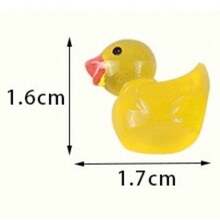 10/20/50/100Pcs Mini Resin Ducks, Tiny Ducks Figurines Bulk For Miniature Dollhouse Decor Accessories Garden Aquarium Potted DIY Ornament Party Toys,Room, Garden, And Festival Decorations, Party Favors - Multicolor - View 3