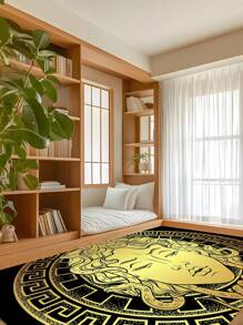 Tapete criativo de design exclusivo para sala de estar, tapete decorativo moderno e minimalista para quarto, sala de estudo, sala de estar, decoração de casa, tapete estampado, tapete lavável para sala de estar, decoração de casa