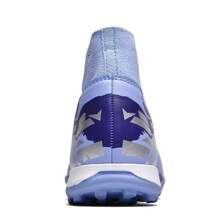 (Rozmiar: 34-46) Korki do piłki nożnej/baseballu/soccera, buty sportowe na świeżym powietrzu dla mężczyzn i kobiet, korki TF, dla studentów i dorosłych, odpowiednie na sztuczną murawę i naturalną trawę, długie korki AG, antypoślizgowe i wytrzymałe, profesjonalne skórzane fioletowe buty piłkarskie z wysoką cholewką, młodzieżowe, Liga Mistrzów i Mistrzostwa Świata, najlepsza cena