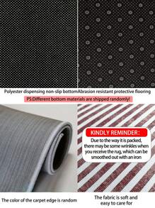 1 Piece Gray Modern Minimalist Style Area Rug, Plush Velvet With 850g/M² Thickness 0.8cm, Rectangle Shape, Non-Slip Washable, Home Decor, Suitable For Living Room, Kitchen, Dining Room, Office, All Seasons