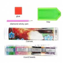 Kit de peinture diamant 5D pour adultes, série crâne en points diamant ronds, artisanat de gemme pour débutants, décoration murale