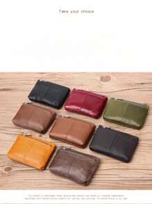 Minimalist Japanese Style Waterproof Mini Coin Purse Suitable For Students Men & Women Holds Keys Earphones Cards Leather Coin Pouch For Women Wallet Mini Wallet Purse Wallet Coin Wallet