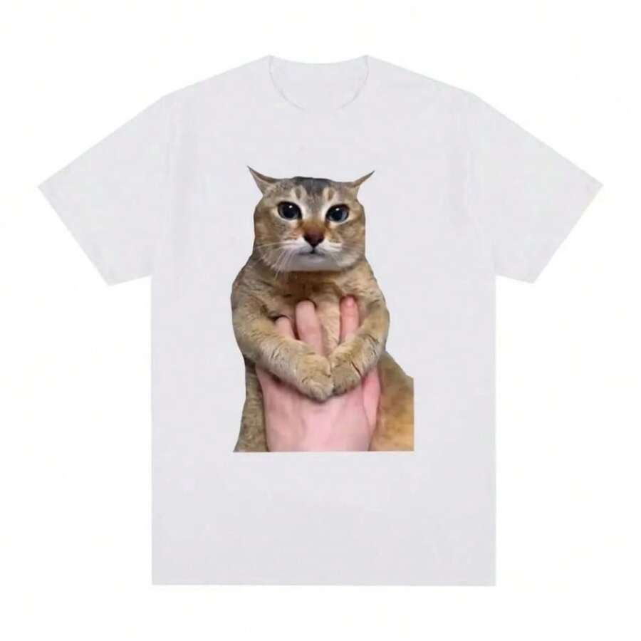 Refreshing Summer Tole Tole Cat T Shirt Cute Cats Meme Trendss Y2k T-Shirt Women Clothes Soft Breathable Casual Short Sleeve T-Shirts Top - 白色 - 查看 1