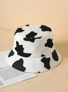 1pc Outdoor Party Beer Print Double Sided Outdoor Gathering Travel Holiday Bucket Hat, Sun Protection Beach Hat