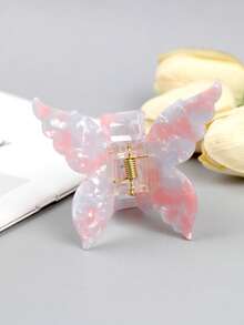 1 件时尚、百搭、优雅、高端醋酸纤维蝴蝶发夹、发爪夹、发饰适合女性日常聚会和旅行佩戴夏季发夹发夹发夹发夹发夹 - 彩色 - 查看 12