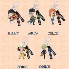 TOEI ANIMATION 1PC One Piece Officially Licensed Tide Play Style One Piece Characters Fishman Island Keychain Blind Box Fun Collection Decorative Life Fan Must-Have PVC Material Daily Decoration Holiday Essential Gift - HZW-ySK - View 10