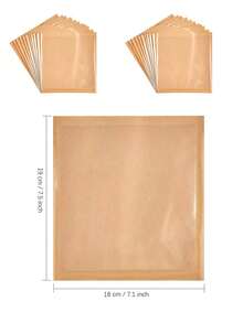 50/100pcs Heat Seal Bakery Bag With Window, Greaseproof Kraft Paper Bread Bag, Suitable For Baking, Egg Sandwiches, Donuts,Bread, Biscuits