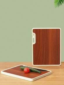 1pc Double-Sided Foldable Kitchen Cutting Board With Knife Sharpener Stand - Multicolor - View 1