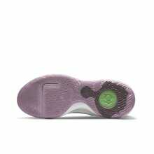 Nike Zapatos de baloncesto KD Trey 5 IX, de media altura, con estabilidad de agarre precisa, amortiguación elástica, diseño unisex, en color blanco y morado, versión nacional - polvo blanco - Ver 4