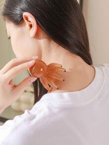 1 chiếc lược chải tóc massage bạch tuộc, lược bấm huyệt đầu để giảm ngứa da đầu - Nhiều màu - Xem 5