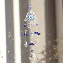 Atrapasueños colgante de cristal para el hogar, carillón de viento, decoración de ventana colgante, mal de ojo, Luna, árbol de la vida, 1 unidad - 3551 B - Ver 1