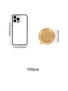 100 piezas/Paquete de Bandejas de plástico mini para pasteles y postres con base de metal, aptas para decoración de pasteles y fiestas