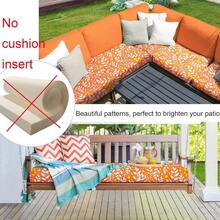 Local Delivery- Outdoor Cushion Slipcovers Waterproof 4 Pack Patio Chair Seat Cushion Covers With Zipper And Tie, 22 X 20 X 4 Inch, Replacement Cover Only - Guava - View 6