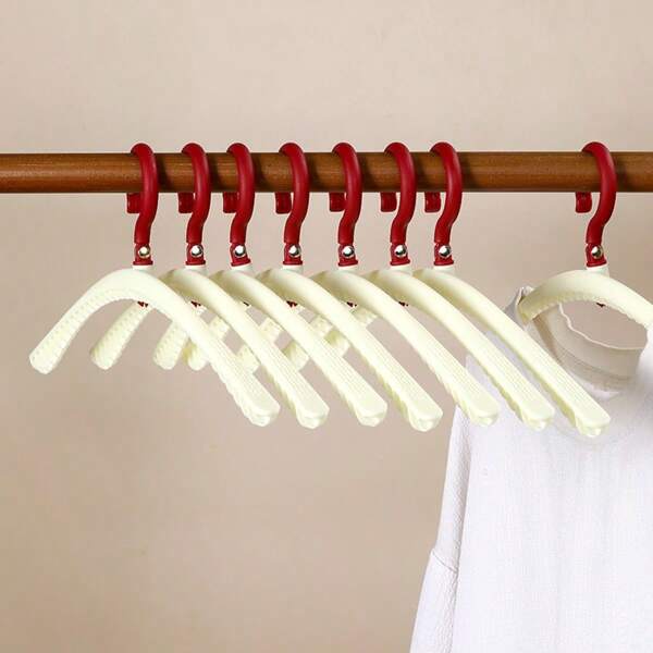 5 pièces de cintres pliables, sèche-linge portable pour les voyages, l'extérieur, le dortoir, l'usage domestique