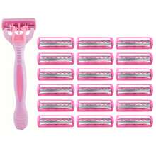 这款女士三层剃须刀是一款手动剃须套装，配备防滑条，带来顺滑舒适的剃须体验。它适用于10种场合，是女性日常剃须的必备工具，也是一款经典的女士剃须刀。 - 淺粉色 - 查看 10