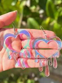 1 Pair Butterfly & Ghost Dangle Earrings, Cute Halloween Jewelry