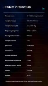 HP Fone de ouvido para jogos H100, unidade de 50 mm, alto-falante grande, microfone omnidirecional, captação de som nítida, iluminação fria, protetores auriculares completos, ajuste de volume, faixa de cabeça adaptável, branca 7.1
