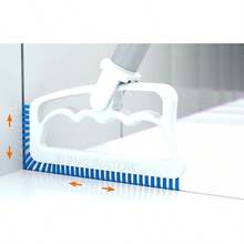 Fuginator - cepillo para polvo de limpieza para azulejos y lechada: cepillo para polvo de limpieza de cerdas de nailon rígido, limpiador de tina y ducha para juntas de piso y costuras de azulejos, - Blanco/Azul - Ver 11