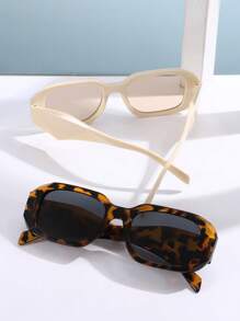 Lot de 2 lunettes de vue asymétriques à la mode, style européen et américain
