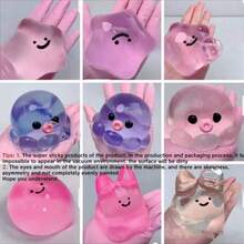 1pc Cute Stress Relief Transparent Octopus Squeezy Toy: Portable Squeeze Toy, Suitable For Placing On Office Desk Or Relaxing Anytime, For Ages 14+| Sensory Fun Game, Perfect Gift For Children On Christmas, Halloween And Birthdays, Also Ideal Holiday Present. Toy