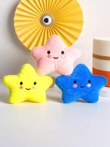 1 Cartoon Star Shape Pet Plush Toys Can Sound Pet Play Toys Cost-Effective, Lovely Shape Your Pet Will Love