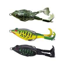 3pcs/Set Topwater Frog Duck Fishing Lures For Bass - Propeller Crankbaits With Floating Rotating Tail Tractor Kit Accessories - Black - View 9