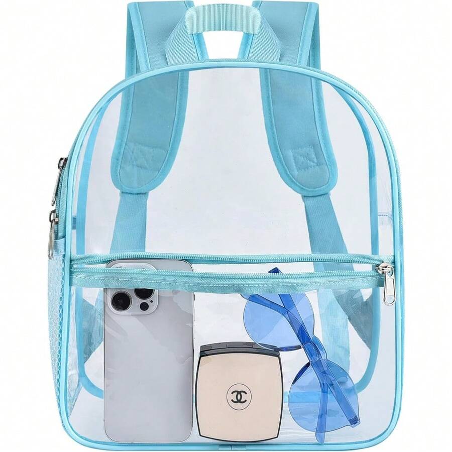 Local Delivery-- Clear Backpack For Stadium Events Clear Stadium Backpack 12x6x12 Bag Transparent Bookbag