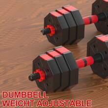 Adjustable Weights Dumbbells Set,Men And Women Free Weight Set Fitness Home Equipment,3 In 1 Adjustable Weights Set For Home Gym Used As Dumbbell Barbell Push Up Stand - 黑色 - 查看 11