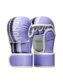 Gants de boxe arts martiaux pour hommes et femmes, gants de sport hybrides MMA à paume ouverte, poing épais pour l'entraînement au combat, la boxe, le Muay Thai, le sac de frappe et le kickboxing