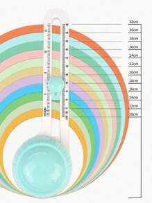 1pc Round Paper Cutter, Rotary Round Paper Cutting Tool, DIY Journal Cutting Tool, 360° Rotating Round Paper Trimmer, Multifunctional Circular Cutter, Manual Cutting Tool For Card Making Model DIY - Multicolor - View 4