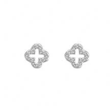 1 pereche de cercei stud din argint sterlin S925 cu zirconiu, piatră lunară, pene, stea, iris, cercei eleganți și versatili în stil casual, cadou de Ziua Îndrăgostiților cu cutie cadou delicată