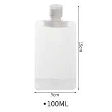 3 Stück/10 Stück [Verstärkte Reise-Portionsbeutel] Kosmetik-Portionsbeutel, Lotion-Portionsbeutel, Duschgel-Portionsbeutel, Shampoo-Portionsbeutel, tragbare Reise-Gesichtsreiniger-Portionsbeutel, Schulanfang