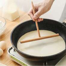 Multipurpose Rolling Pin, Wooden Pancake Spatula, Wooden T-Shaped Crepe Spatula, Wooden Crepe Spatula, Reusable Spatula, Pancake Batter Spreader, Non-Stick Pancake Batter Spreader (For Convenient Cooking), High Quality Kitchen Tool, Reusable And Easy To Clean Wooden Pancake And Crepe Spreader - T-Shaped Batter Stick, Ergonomic Handle, Even Cooking, Non-Stick, Easy To Clean, Essential Kitchen Item For Home And Professional Use (Random Color) - Multicolor - View 7
