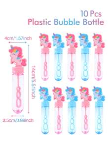 10Pcs Empty Unicorn Pattern Bubble Tubes(Bubble Liquid Is Not Included),Thick Plastic Party Bubble Stick ,Durable Reusable Bubble Soap Bottle,Unicorn Party Favors & Decorations,Unicorn Party Supplies,Outdoor Party Decoration,Bubble Birthday Party Gift,Gender Reveal Party Decor,Birthday Decorations,Babyshower Supplies,Wedding Decor,Wedding Items,Bridal Shower Favors,Holiday Party Supplies