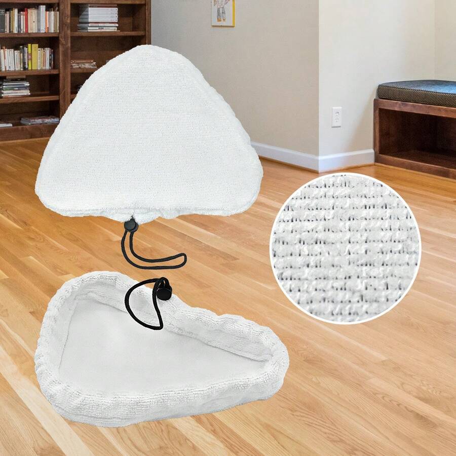 Yhaijj 1/2/5pcs Microfiber Mop Cloth Adapt To Shark X5 H2O Steam Mop Cloth Washable And Durable Mop Pads High Dirt And Water Absorption Wet And Dry Use Deep Cleaning Soften Oil Stains Sticky Stains And Dirt Accumulated In Crevices Save Time And Effort Improve Cleaning Efficiency Cleaning Supplies 11x7inch White Apartment Essential Back-To-School Supplies